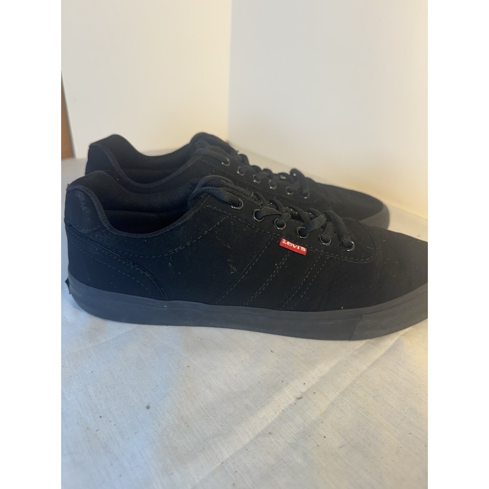 Levi's All Black Low Top Shoes Men's Size 10